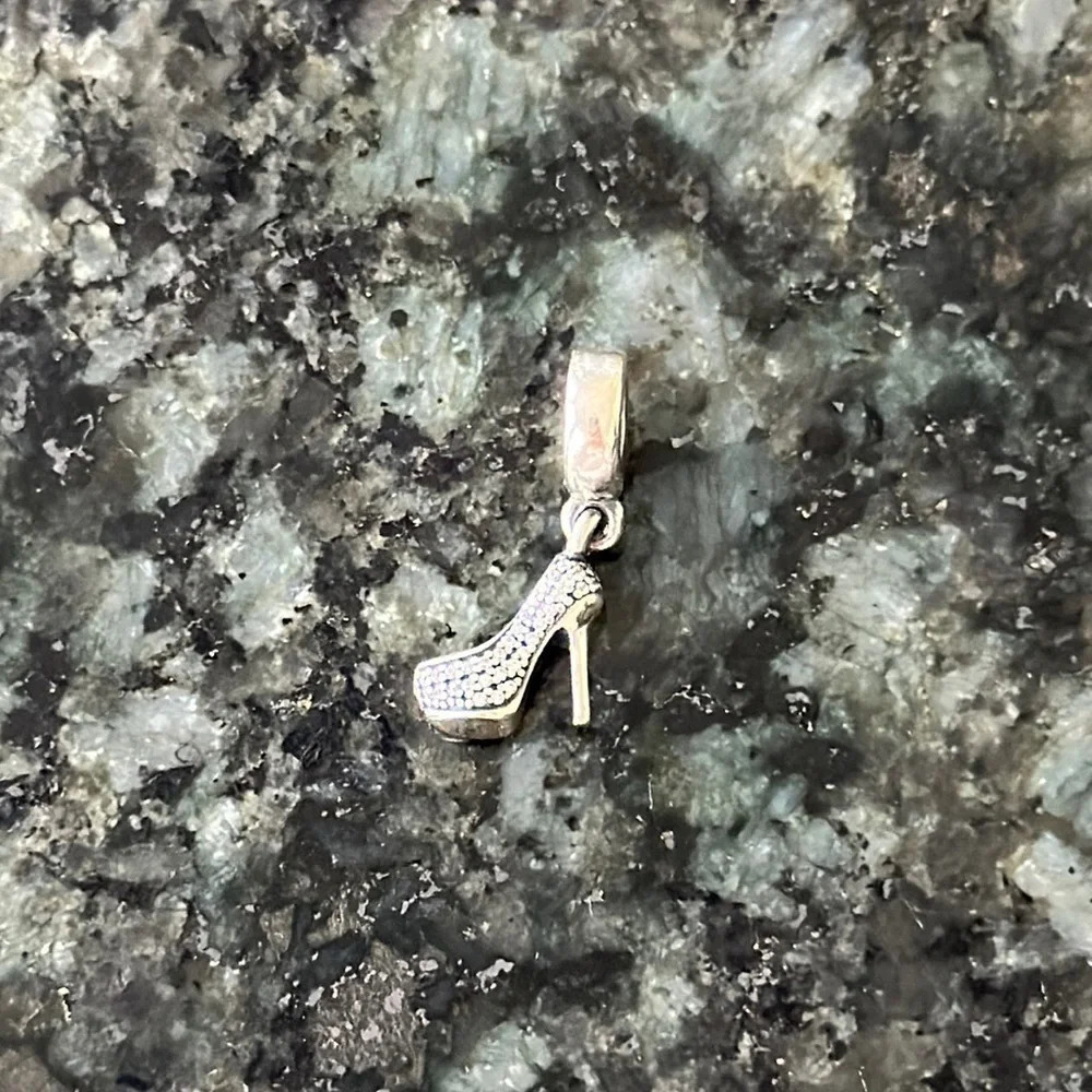 Pandora stiletto swarovski crystals charm